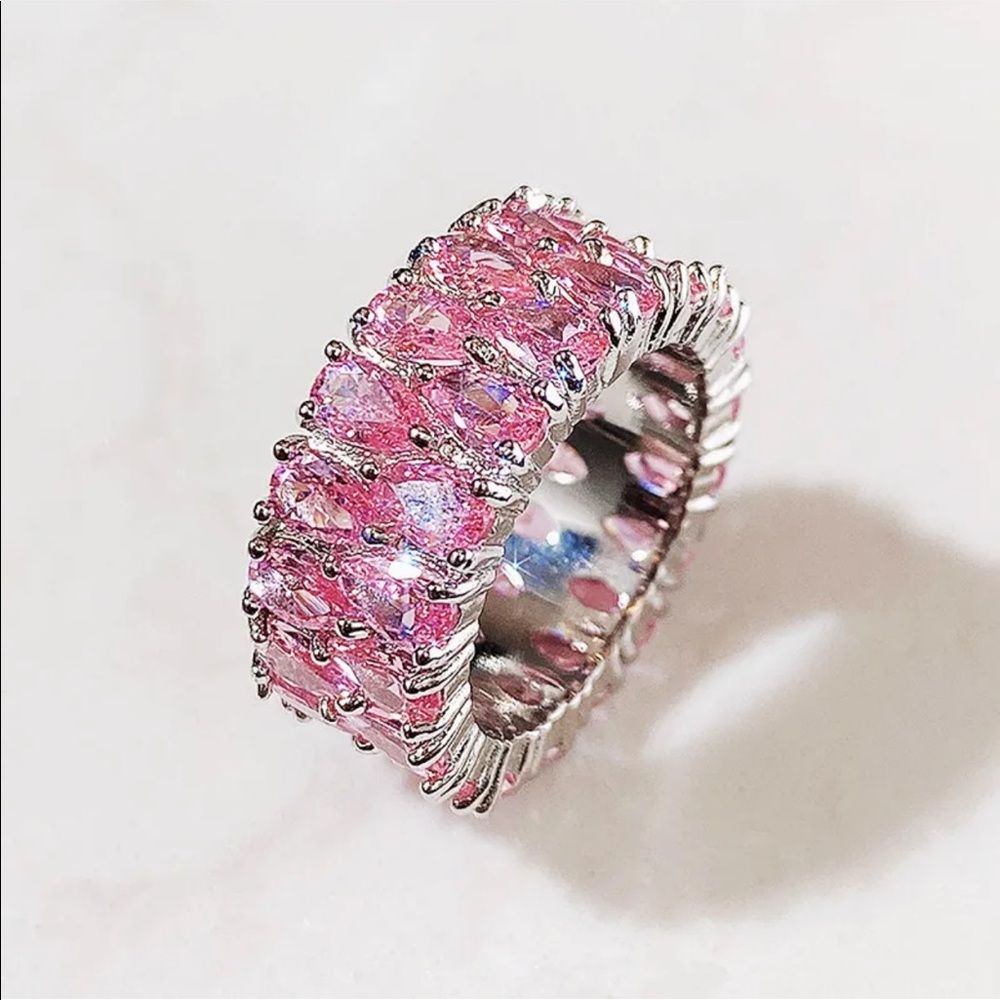 New 925 Silver Beautiful Luxurious Sapphire Ring - Picture 2 of 5